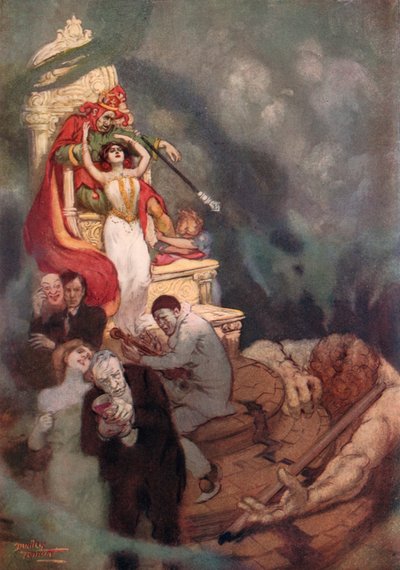 A Morte do Trabalho (cor litho) de C. Dudley (after) Tennant