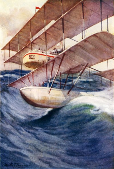 Um revestimento de ar do futuro (cor litho) de C. Dudley Tennant