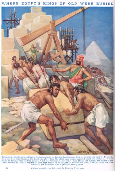 Onde os antigos Reis do Egipto foram enterrados, ilustração do 