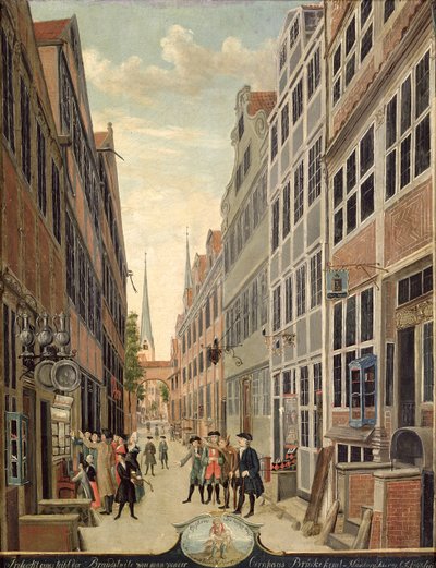 Distância do fogo em Hamburgo, 1775 de C. F. Feldt