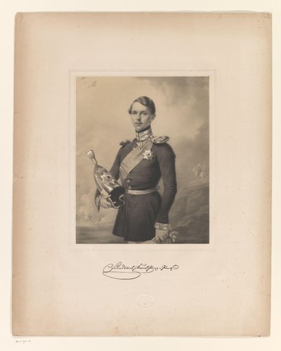 Retrato de Frederick Charles, Príncipe da Prússia de C. Fischer