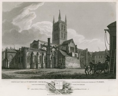Vista nordeste da Igreja de São Salvador, Corte Consistorial e Capela de São João de C. John Mayle Whichelo