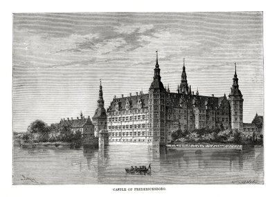 Castelo de Frederiksborg, Copenhague, Dinamarca, 1879 de C. Laplante
