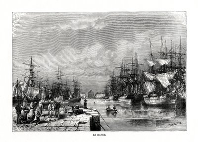 Le Havre, Normandia, norte da França, 1879 de C. Laplante