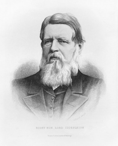 Retrato de direito hon senhor iddesleigh de C. Laurie