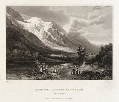 Aldeia e vale de Chamounix de C. Reiss