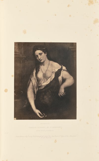 Figura feminina, por P. Bordone de Caldesi and Montecchi