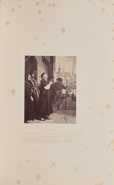 Martírio de L. Saunders, por C.W. Cope, R.A. de Caldesi and Montecchi