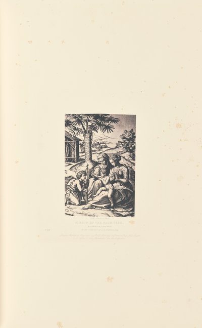 Virgem da Palmeira, gravado por M. Antonio de Caldesi and Montecchi