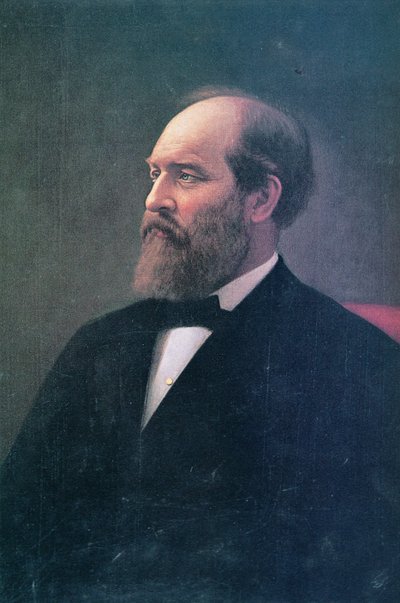 James A. Garfield (1831-81) (óleo sobre tela) de Calvin Curtis