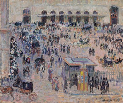 Place du Havre e Gare Saint-Lazare, 1893 de Camille Jacob Pissarro