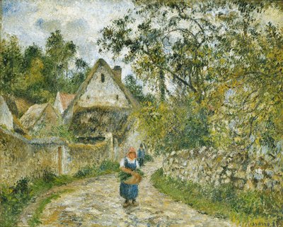 O Caminho de Hameau-Chaumieres em Valhermeil de Camille Jacob Pissarro
