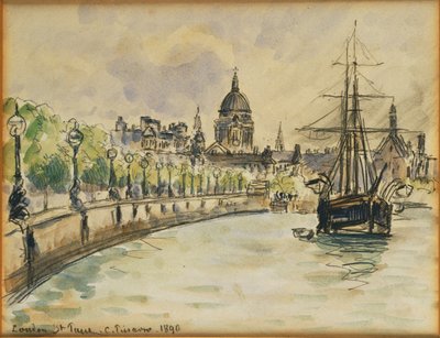 Londres, Catedral de São Paulo, 1890 de Camille Jacob Pissarro