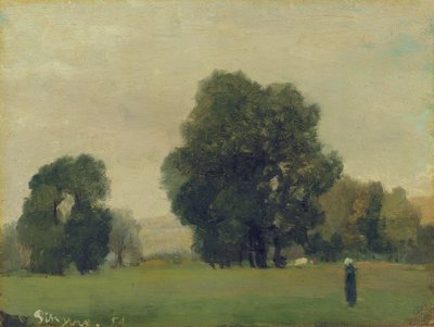 Prados de La Roche-Guyon, 1859 de Camille Jacob Pissarro