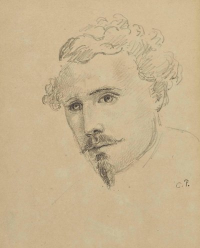 Auto-retrato, c. 1853 de Camille Jacob Pissarro