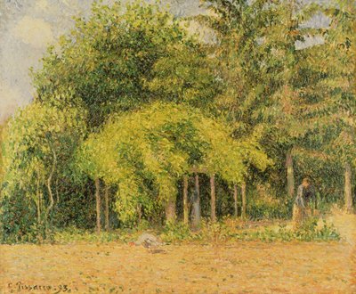 O caramanchão em Eragny, 1893 de Camille Jacob Pissarro