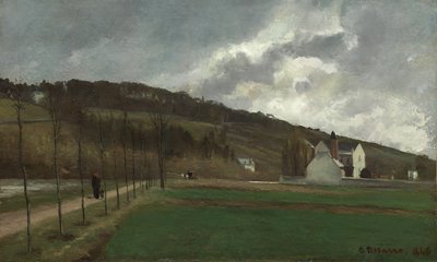 As margens do Marne no inverno de 1866 de Camille Jacob Pissarro