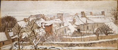 As quatro estações: inverno, 1872 de Camille Jacob Pissarro