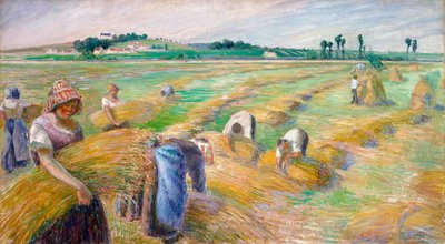 A colheita, 1882 de Camille Jacob Pissarro