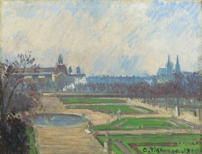 As Tulherias e o Louvre, 1900 de Camille Jacob Pissarro