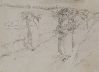 The Twig Gatherers, c.1896 de Camille Jacob Pissarro