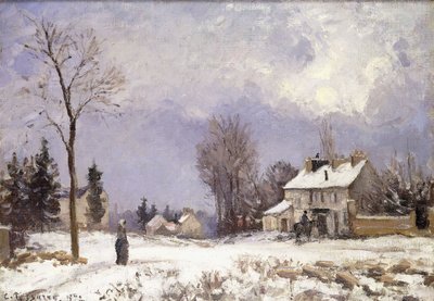A estrada de Versalhes em Saint-Germain em Louveciennes, 1872 de Camille Jacob Pissarro