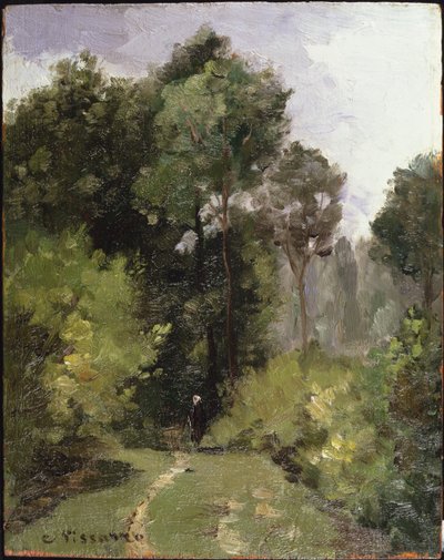 Sob as árvores, 1864 de Camille Jacob Pissarro