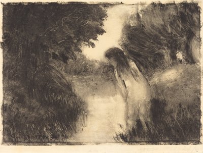 Um banhista de Camille Pissarro