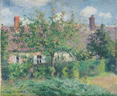 Quinta em Éragny. 1884 de Camille Jacob Pissarro