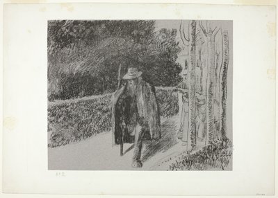 Mendigo com muleta de Camille Pissarro