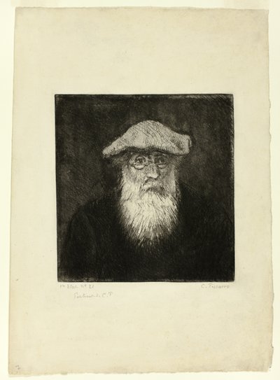 Camille Pissarro, um autorretrato de Camille Pissarro