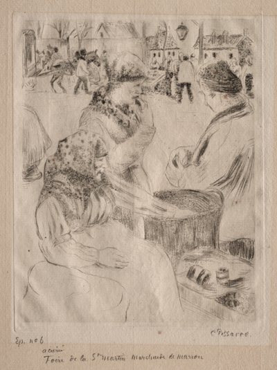 Vendedor de castanhas de Camille Pissarro