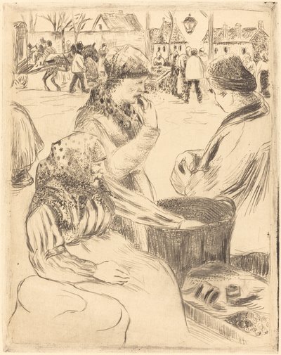 Vendedores de Castanhas Vendedores de Castanhas, 1878. de Camille Pissarro