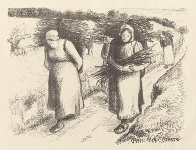 Transportadores de lenha de Camille Pissarro