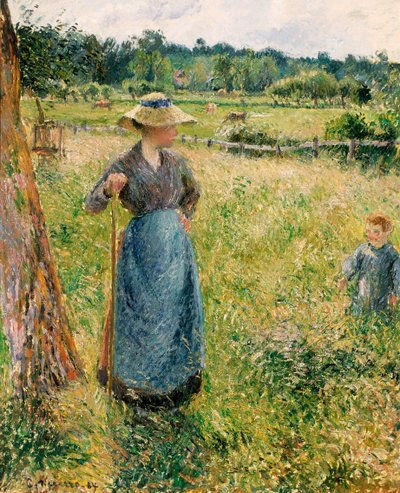 Francês:  La Faneuse
Espanhol:  La forrajera de Camille Pissarro