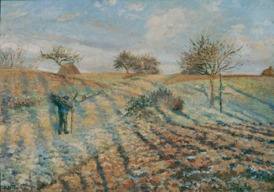 Gelee blanche (Geada) ... (óleo sobre tela) de Camille Pissarro