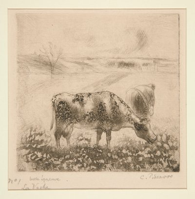 La Vache (A Vaca) de Camille Pissarro