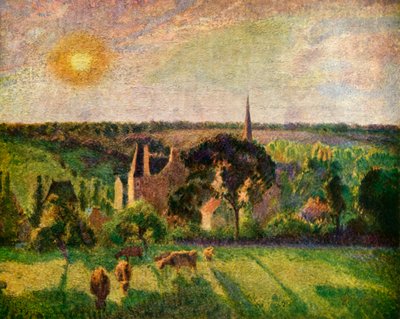 Paisagem em Eragny, 1897, 1939. de Camille Jacob Pissarro
