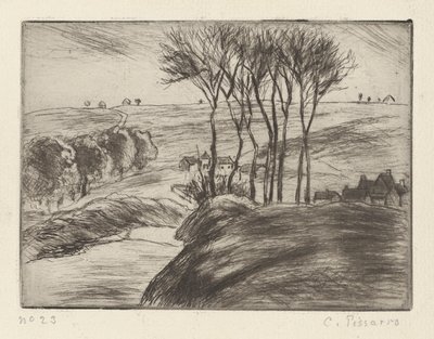 Paisagem em Osny de Camille Pissarro