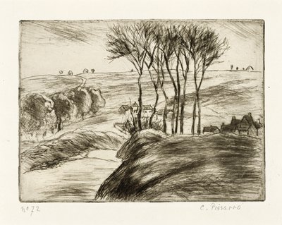 Paisagem em Osny de Camille Jacob Pissarro