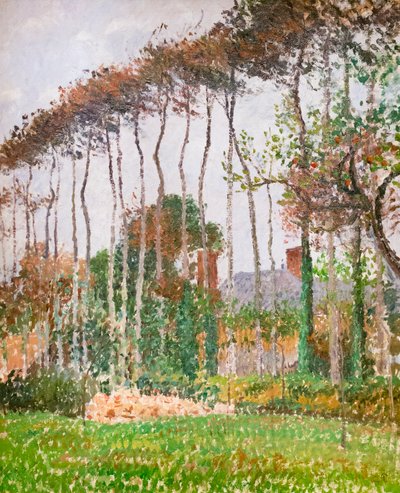 Paisagem em Varengeville, c. 1889 (óleo sobre tela) de Camille Pissarro