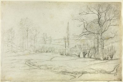 Paisagem em Montfoucault de Camille Pissarro