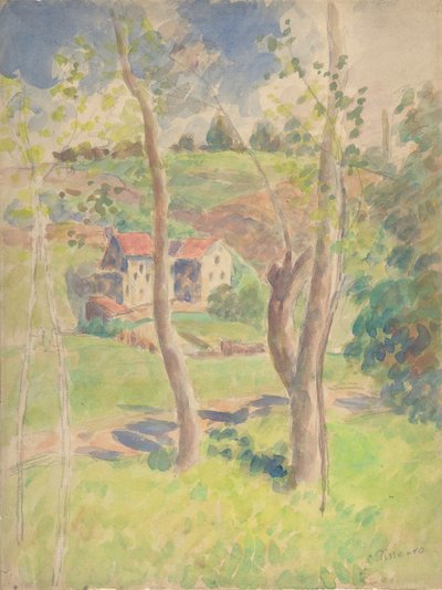 Paisagem, segunda metade do século XIX. de Camille Pissarro