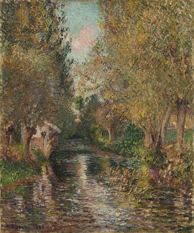 O lavadouro de Bazincourt de Camille Pissarro