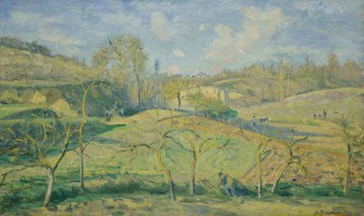 Sol de março, Pontoise de Camille Pissarro