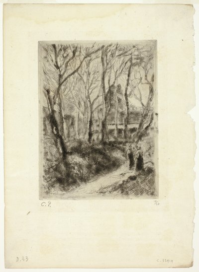 Caminho em Pontoise de Camille Pissarro
