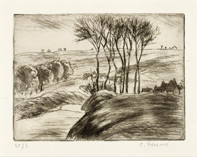 Paisagem em Osny de Camille Pissarro