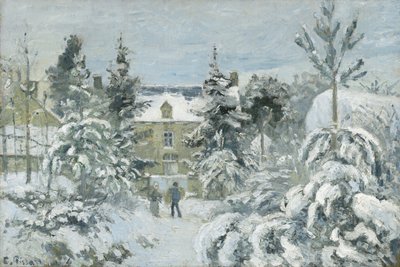 Casa de Piette em Montfoucault, 1874 de Camille Jacob Pissarro