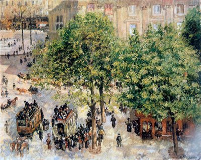 Place du Theatre-Francais, primavera de 1898 de Camille Jacob Pissarro