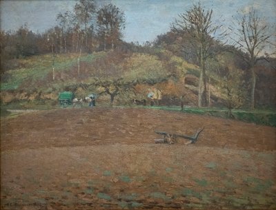Terra lavrada de Camille Pissarro